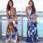 New Arrivals Summer Fashion Women Printed Dress Maxi Casual Dresses Sleeveless Beach Dress