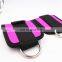 Weightlifting Gym Workout Fitness Double D Ring Neoprene Padded Ankle Cuff Fitness Ankle Straps for Cable Machines