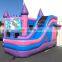 Inflatable Bouncer Unicorn Princess Kids Jump Bounce House Slide Combo With Basketball Hoop