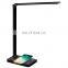 Custom LOGO OEM modern metal bedside led table lamp Phone wireless charging desk lamp