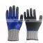 Anti Cut Level 5 HPPE Liner Nitrile Full Coated + Sandy Palm Coated Cut Resistant Gloves