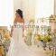 New Elegant Sweetheart Neckline Pleated Wedding Dresses For Fat Woman 2014 With Beaded Waist