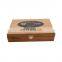 Premium handmade logo printing cigarette box wood