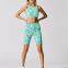Ladies' santoni seamless knit quick dry & wicking tie dying high support sports bra .