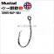MUSTAD 39951# рыбные крючки демон-круг из высокоуглеродистой стали, крючки для рыбалки на вертикальном леске, прочные, антикоррозионные, для морских коропов, anzuelos pesca, Норвегия