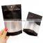 Private Customization Ziplock Zipper Reusable Storage Plastic Stand Up Pouch Bag Transparent With Clear Window