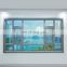 Customised aluminum alloy swing hinge house windows modern design