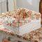 Foldable Ironing Board Solid Wood Cabinet Folding Top Center Rattan Storage Basket