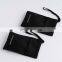 PandaSew Custom Logo 13x8cm High Quality Black Herringbone Cotton Packaging Bag Gift Jewelry Pouch