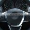 Car Accessories and Auto Parts For BMW X1 F48 2016 2017 ABS Matte Chrome Steering Wheel Decoration Strips