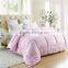 Hotel cheapest polycotton microfiber quilt set white , pink , colorful home , hotel quilt cover set comforter set