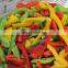 Sinocharm BRC A Approved W5-7MM IQF Mixed Pepper Strips Frozen Peppers Blend