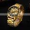 HANNAH MARTIN 1094 High Quality Men Quartz Watch Calendar Wristwatch fashion Stainless Steel Watch For Men
