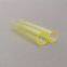 Various Sizes High-temperature Quartz Tubes Yellow quartz glass tube silica lazer