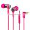 China most popular stylish flat cable wired streo cool headsets in ear type