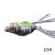 Byloo Artificial handmade frog lure weedless minnow fishing lures