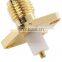 SMA Female 4 Hole Flange Panel Mount Solder Coaixal Connector long pin gold plated