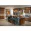 Antique design natural wood oak  pantry farmhouse kitchen cabinet