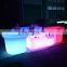 led nightclub furniture sofa decorative outdoor plastic furniture led lighted bar table and chair sofa sets for event
