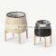 Supplier Plant Stand Seagrass Planter With Wooden Legs Storage Basket Plant Holder Storage Basket Wholesale
