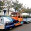 New style free design commercial funfair playground machine trackless train and carriage ride for sale