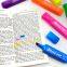 wholesale custom non toxic fluorescent square highlighter pen washable school water based markers set for kids