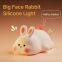 Cute Birthday Gift Animal Shape Bedroom Night Lights Rabbit Night Lamp Sensor Light for Bedroom Kids Baby Silicone Night Light
