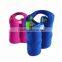 2 pack beer whisky wine neoprene bottle holder