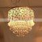 Laser metal matched crystal chandelier pendant lamp