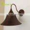 Matt Black Hat Shade Vintage Industrial Antique Wall Sconce
