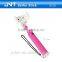 Alu alloy wired selfie stick monopod with rotating belt hustle point QC25