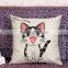 2015 China factory direct supply new design 100% cotton super soft high quality lovely the cat pillow