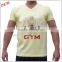 Men's Bodybuilding Clothing Sport Gym Wear Short Sleeves fitness cotton t shirt custom