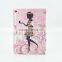Sex girl design folding stand leather case for ipad Air 2