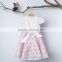 2016 Chinese Garment Factory Newest Arrival Cap Sleeve Polyester Fabric Baby Girls Fashion Dresses