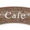 Coffee drink paper cup fan coated PE