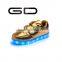 Latest hot children magic tape causal sneaker boys LED shoes