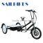 Aluminium alloy frame flatbed 3 wheel tricycle for cargo