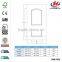 JHK-002 Arch Wood Railings Home Decorative Partitions Interior Sliding Door