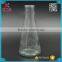 Hot sale conical glass vase for flower/giant glass tumbler for growing plants