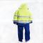 hi vis winter waterproof firefighter coat flame resistant and antistatic EN 20471 EN 11612 EN 1149