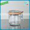 Wholesale Clear Airtight Duck Foie Gras Glass Jar With Metal Clip Glass Round Jar With Rubber Lid Food Honey Glass Storage Jar