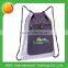 Bright nice design drawstring shoe bag with zipper pocket and CD holder