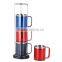Classical Style Double Wall Stainless Steel Coffee Mug Series With Handle ZH-458