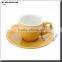 black 200ml porcelain cup & saucer set