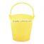 2016 Top Rated Hot Sale Promotional Cheap Mini Plastic Bright Yellow Pail Filled with Gold Winner Medals for Wholesale