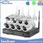 Looline High Quality Wireless Cctv Camera Systems Kit with 8pcs 720P IR bullet cameras 2.8-8mm Motorized lens