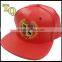 amazing red custom 6panel pu leather baseball caps