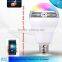 LED Light Bulb With Bluetooth Speaker, Wireless Bluetooth 4.0 Speaker Smart LED, Smart LED Music Speaker