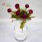 7 heads small artificial camellia silk flower in autumn colors